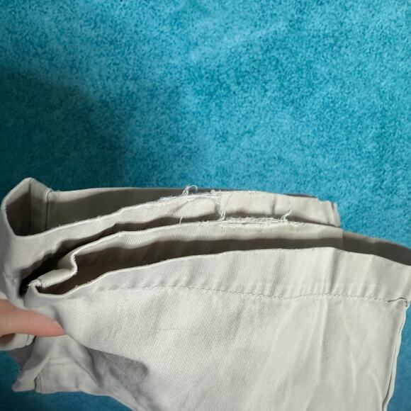 VTG Anchor Blue Baggy Chino Pants 33x32 Tan (Fits 30x28.5) Skater Y2K - Picture 12 of 16